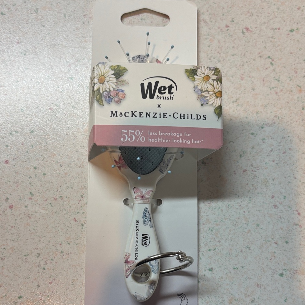MacKenzie-Childs target Floral butterfly  Hairbrush